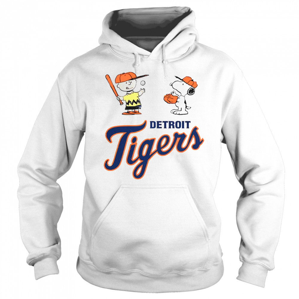 Peanuts Charlie Brown And Snoopy Detroit Tigers T-Shirt Sweatshirt