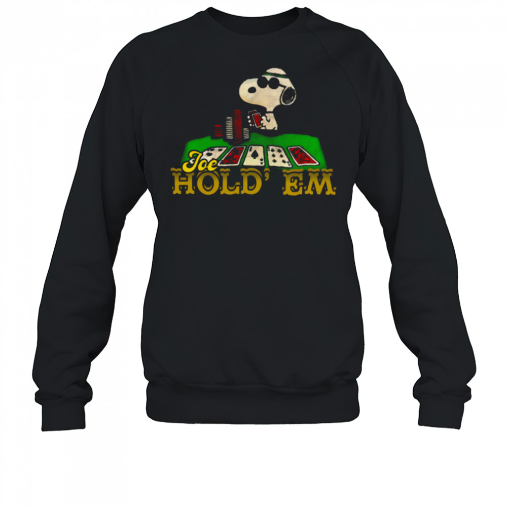 Peanuts Snoopy Poker Texas Hold Em T-shirt Sweatshirt