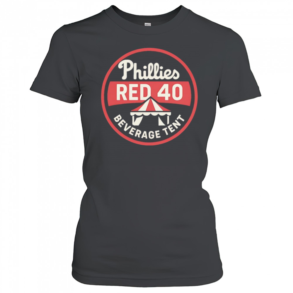 Phillies Red 40 Beverage Tent shirt Women's T-shirt