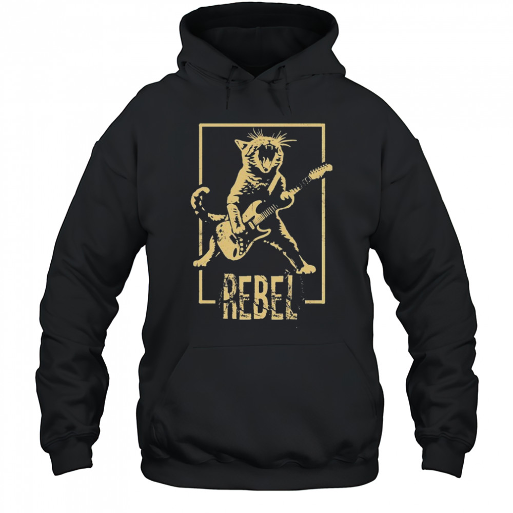 Rebel Kitty Cat T-shirt Hoodie