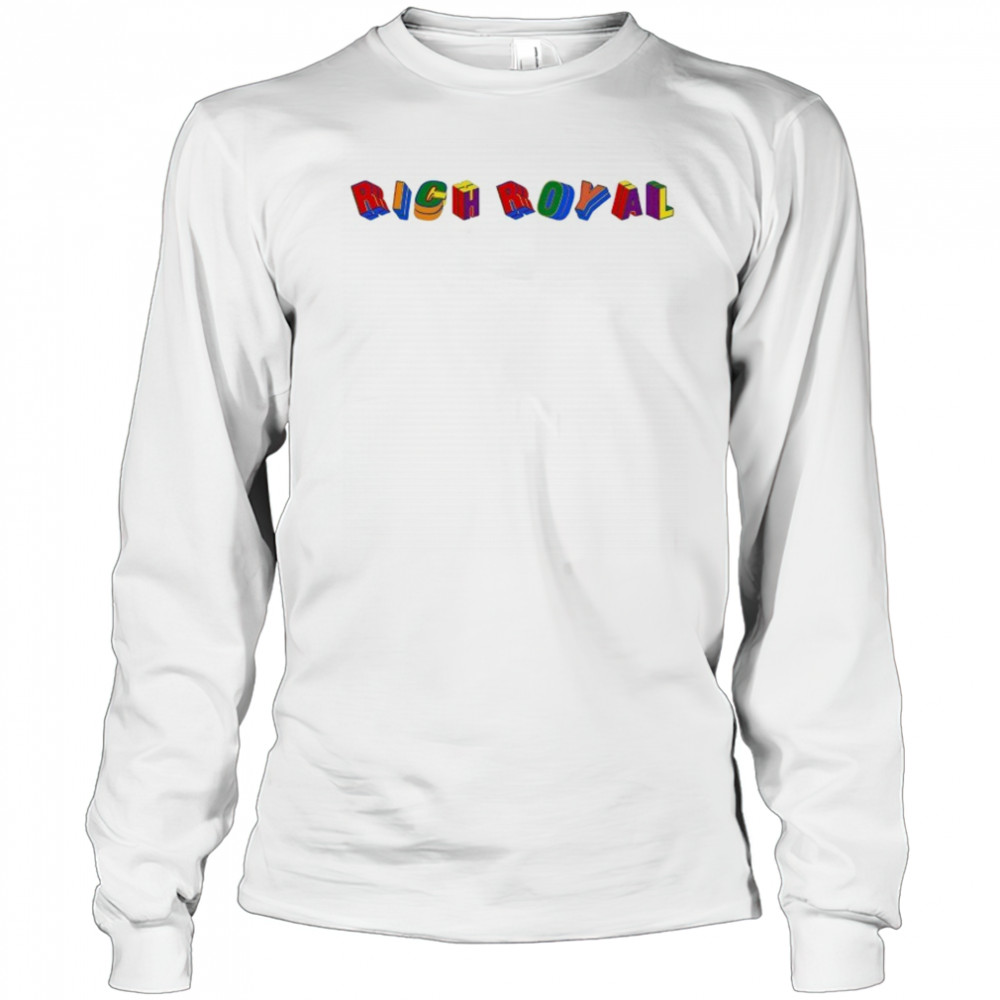 Rich Royal Colorful Cube T-shirt Long Sleeved