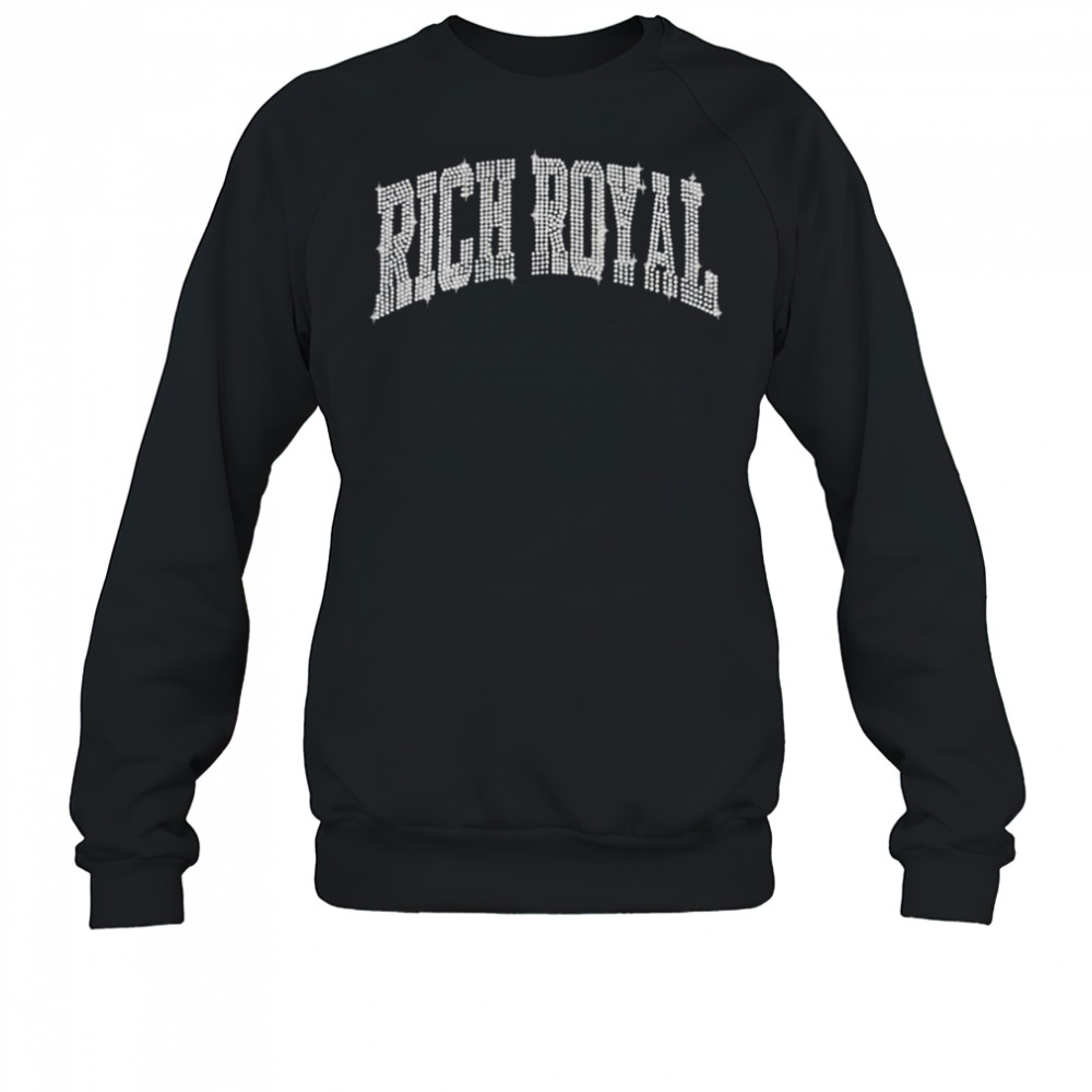 Rich Royal Rhinestone T-shirt Sweatshirt