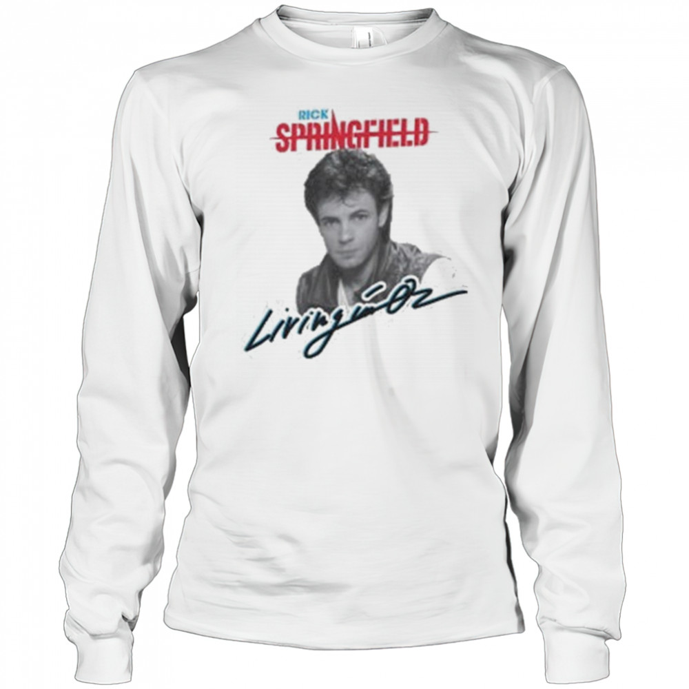 Rick Springfield Living In Oz T-shirt Long Sleeved