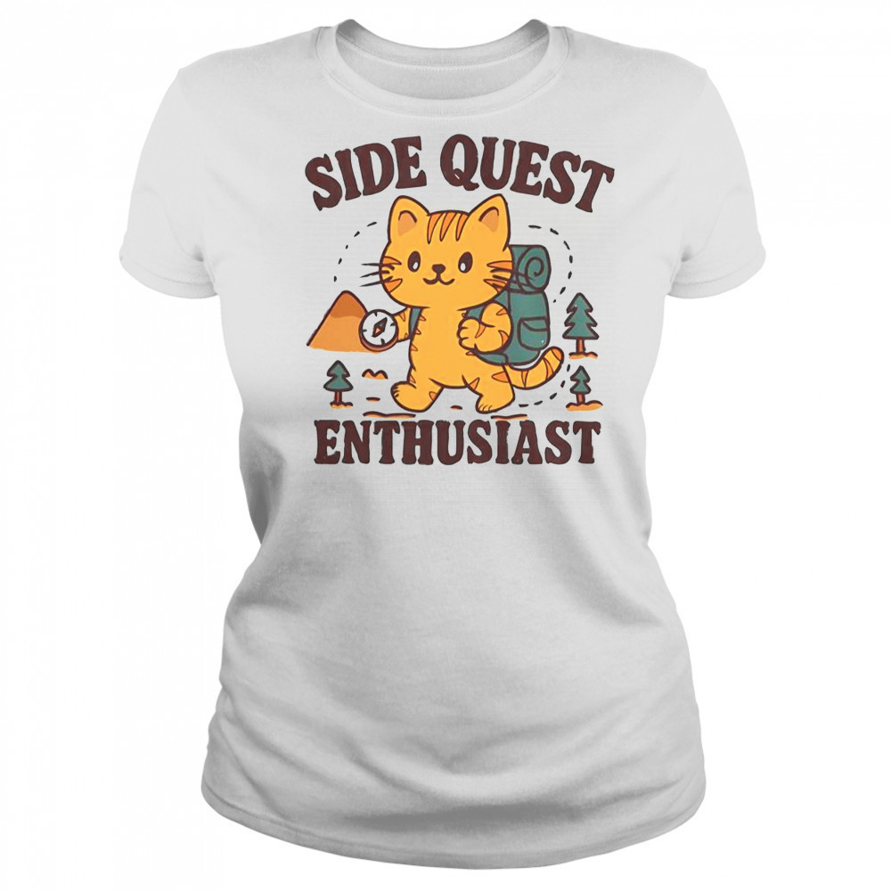 Side Quest Enthusiast Cat T-Shirt Women's T-shirt