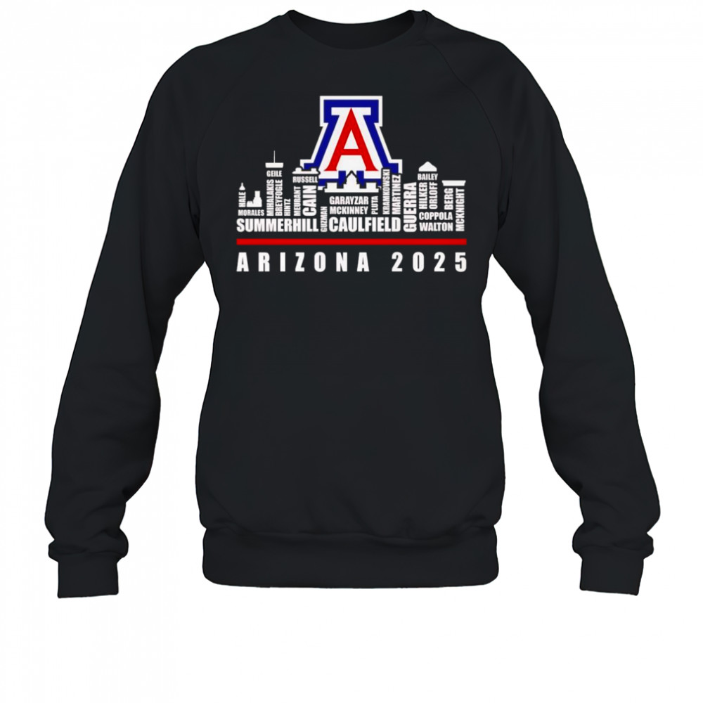 Skyline name Arizona Wildcats 2025 shirt Sweatshirt
