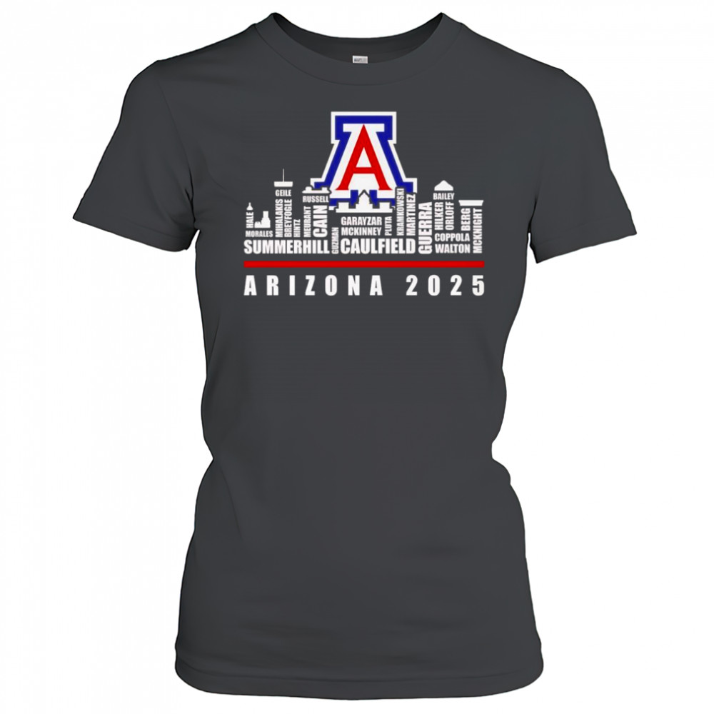 Skyline name Arizona Wildcats 2025 shirt Women's T-shirt