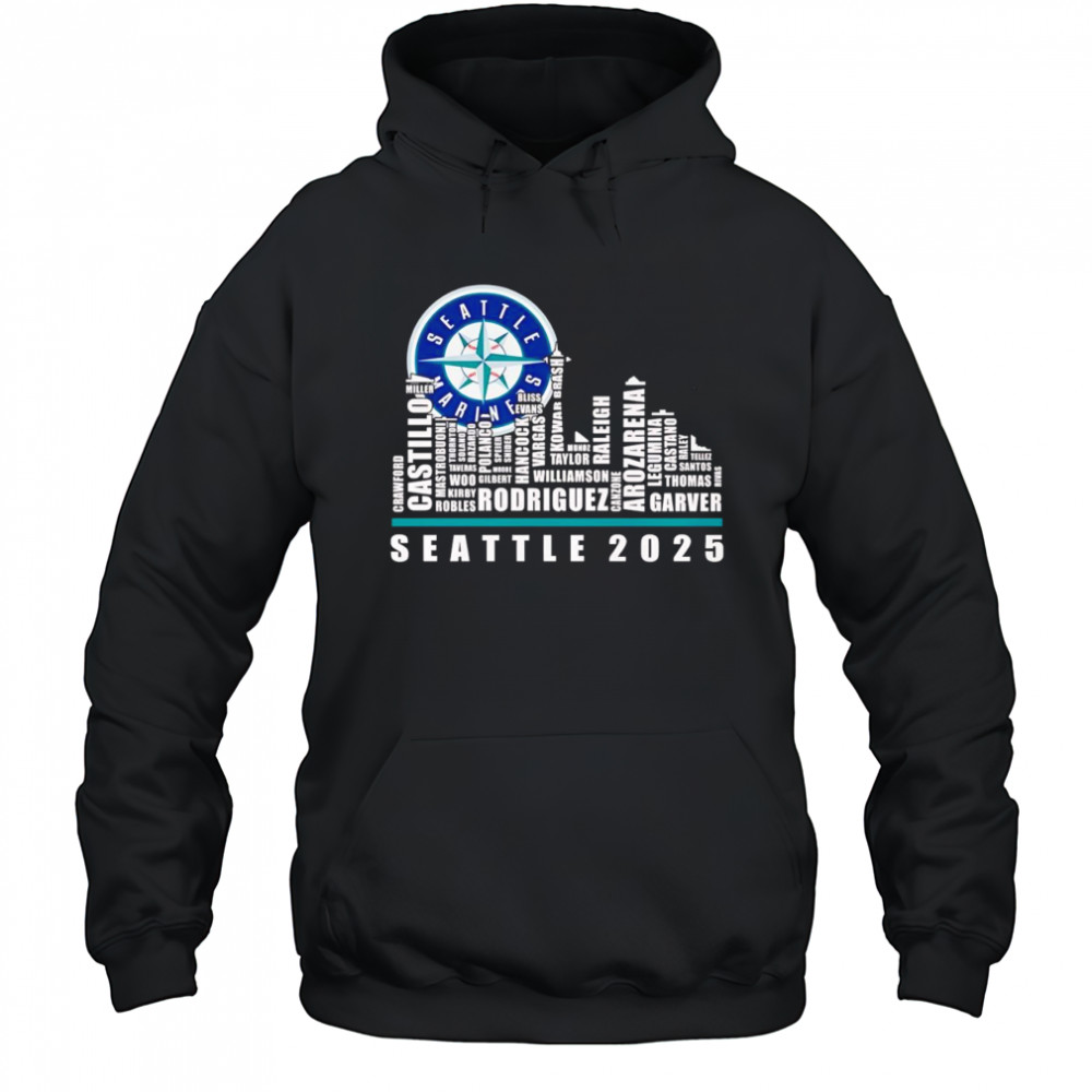 Skyline name Seattle Seahawks 2025 shirt Hoodie