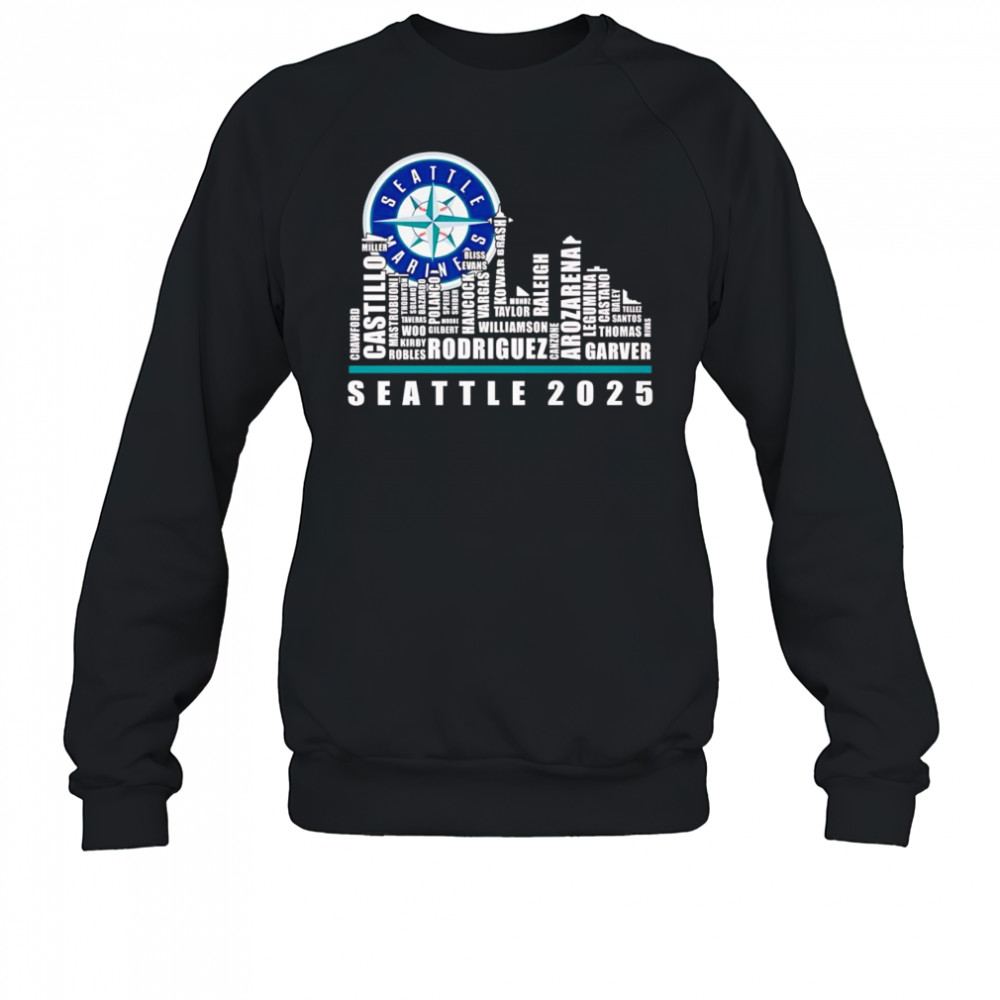 Skyline name Seattle Seahawks 2025 shirt Sweatshirt