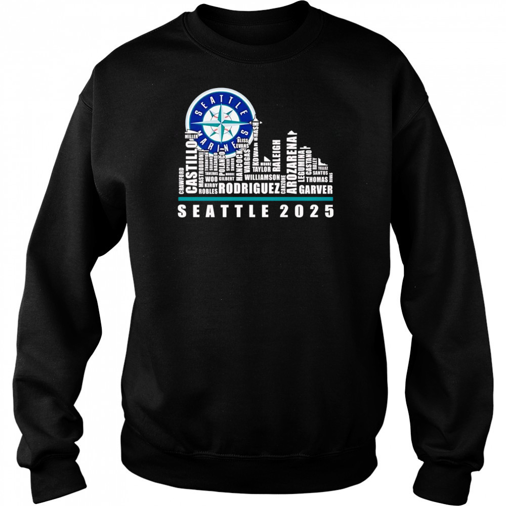 Skyline name Seattle Seahawks 2025 shirt Hoodie