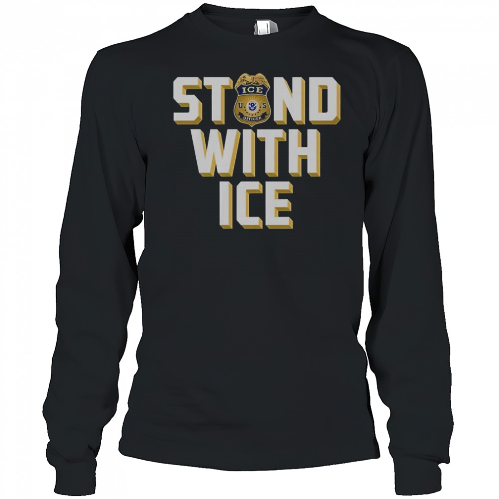 Stand With ICE US T-Shirt Long Sleeved