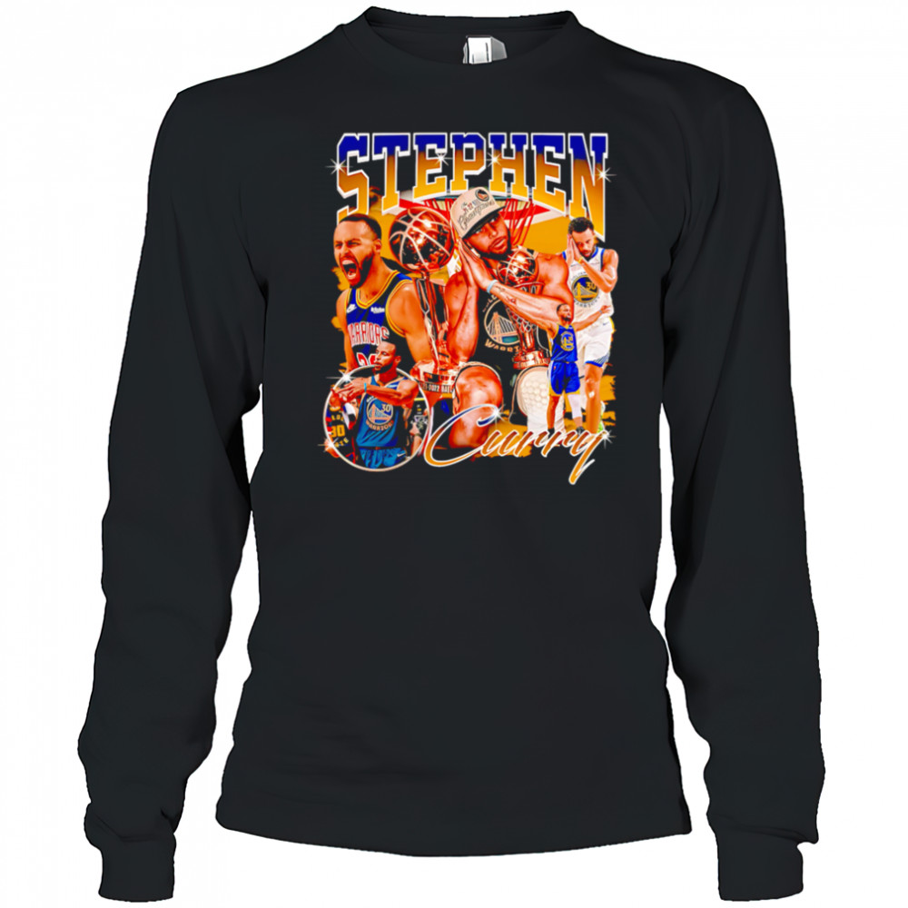 Stephen Curry Bootleg 90s Rap shirt Long Sleeved