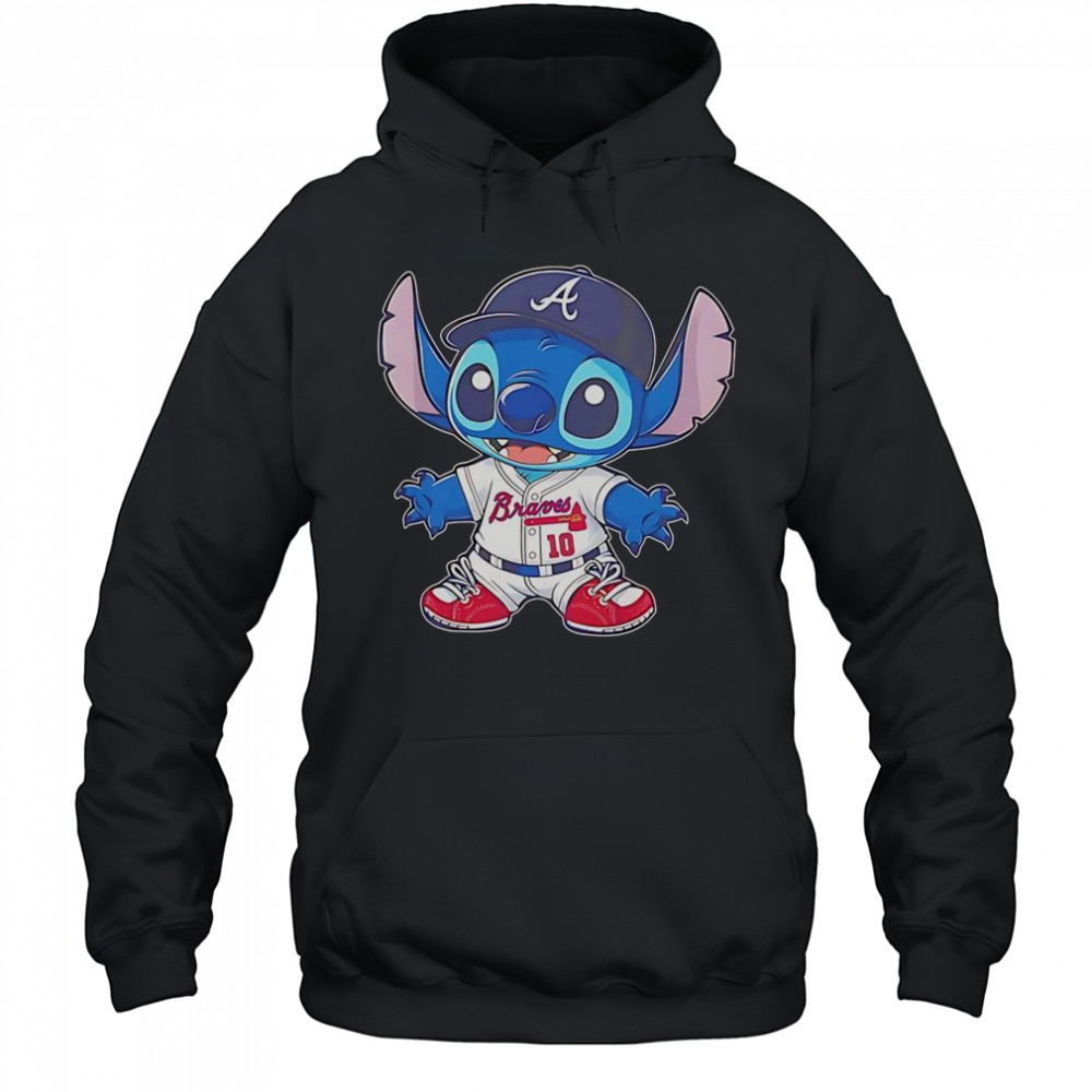 Stitch Atlanta Braves Baseball T-Shirt Hoodie