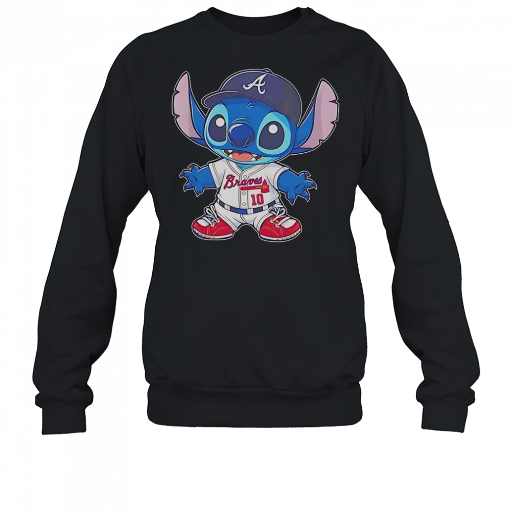 Stitch Atlanta Braves Baseball T-Shirt Sweatshirt