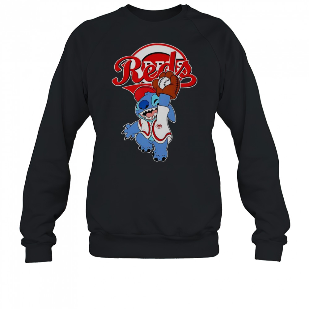 Stitch Play Baseball Cincinnati Reds T-Shirt Sweatshirt