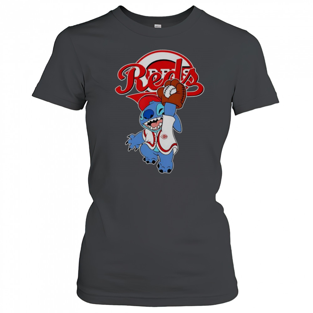 Stitch Play Baseball Cincinnati Reds T-Shirt Women's T-shirt