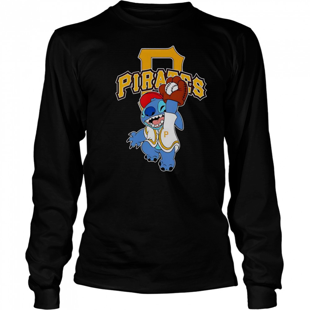 Stitch Play Baseball Pittsburgh Pirates T-Shirt Long Sleeved