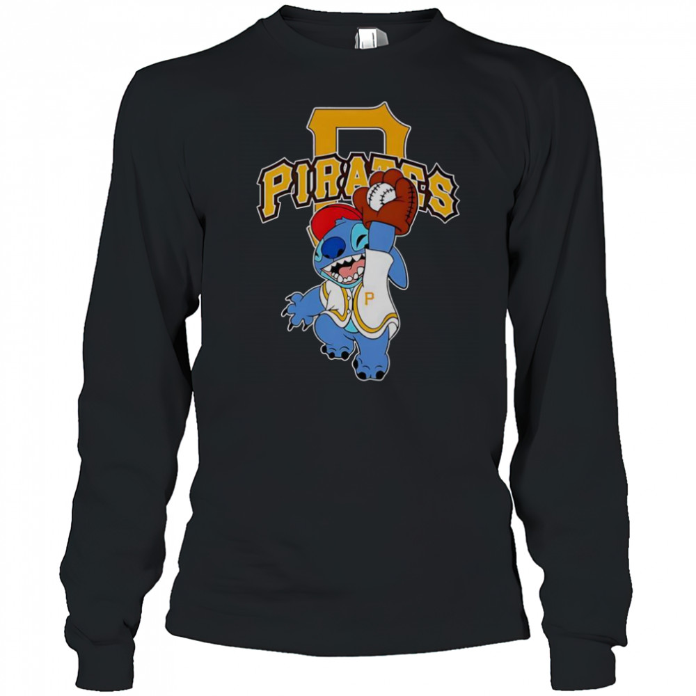 Stitch Play Baseball Pittsburgh Pirates T-Shirt Long Sleeved