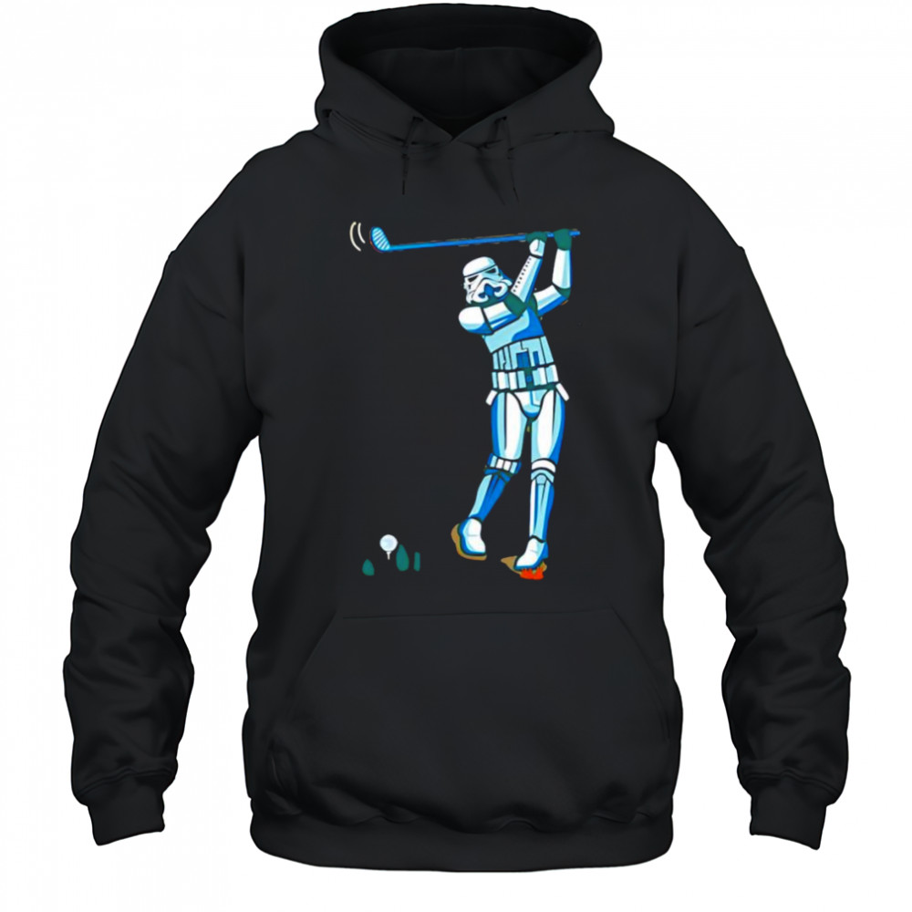 Stormtrooper playing golf shirt Hoodie