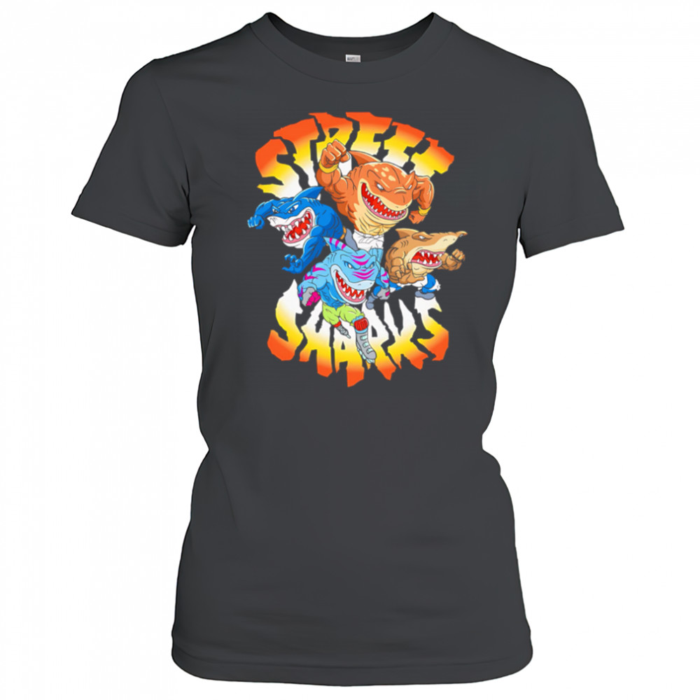 Street Sharks warriors graphic cute shirt Women's T-shirt