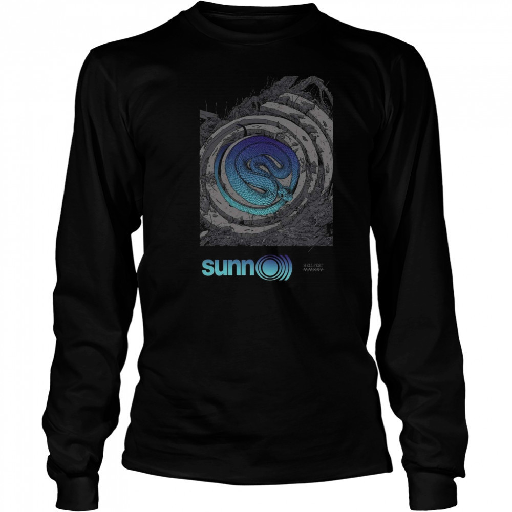 SUNN O))) Hellfest 2025 Paris Poster T-Shirt Long Sleeved