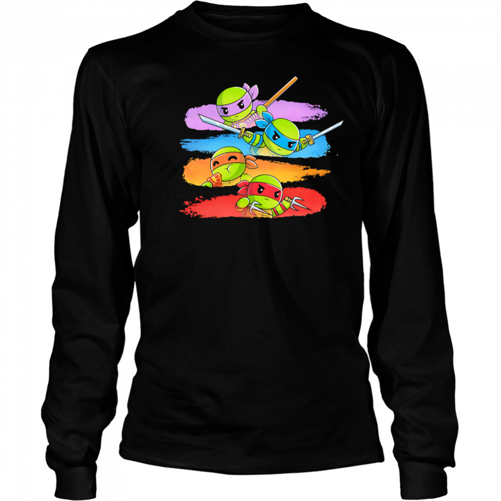Teenage Mutant Ninja Turtles cute cartoon shirt Long Sleeved