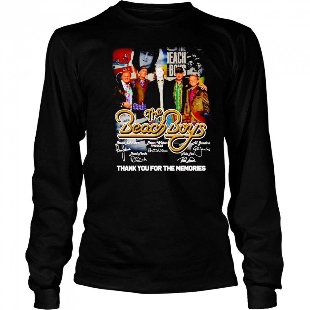 The Beach Boys 1942 2025 thank you for the memories shirt Long Sleeved