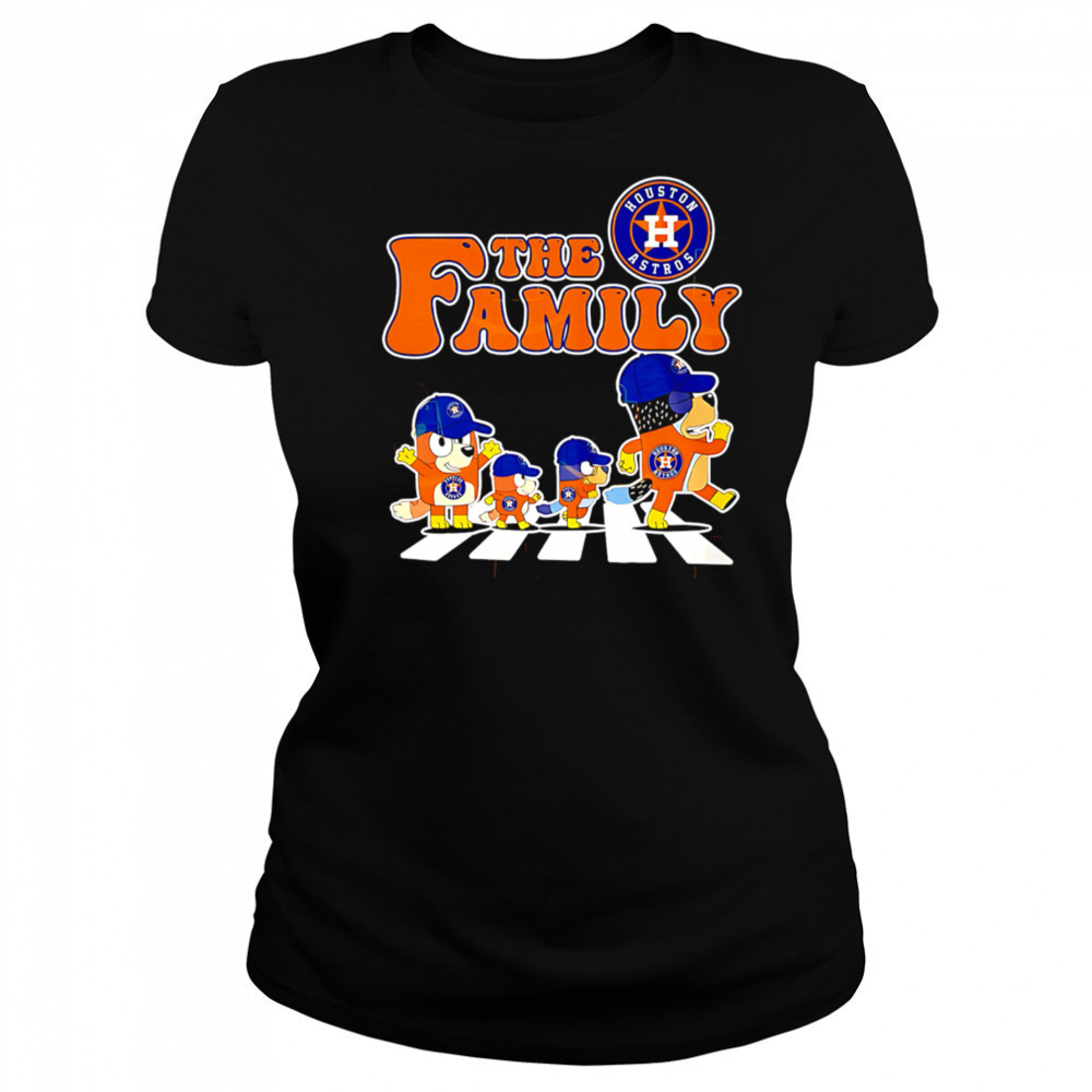 The Family Bluey x Houston Astros funny cartoon shirt Women's T-shirt