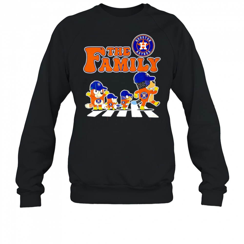 The Family Bluey x Houston Astros funny cartoon shirt Sweatshirt