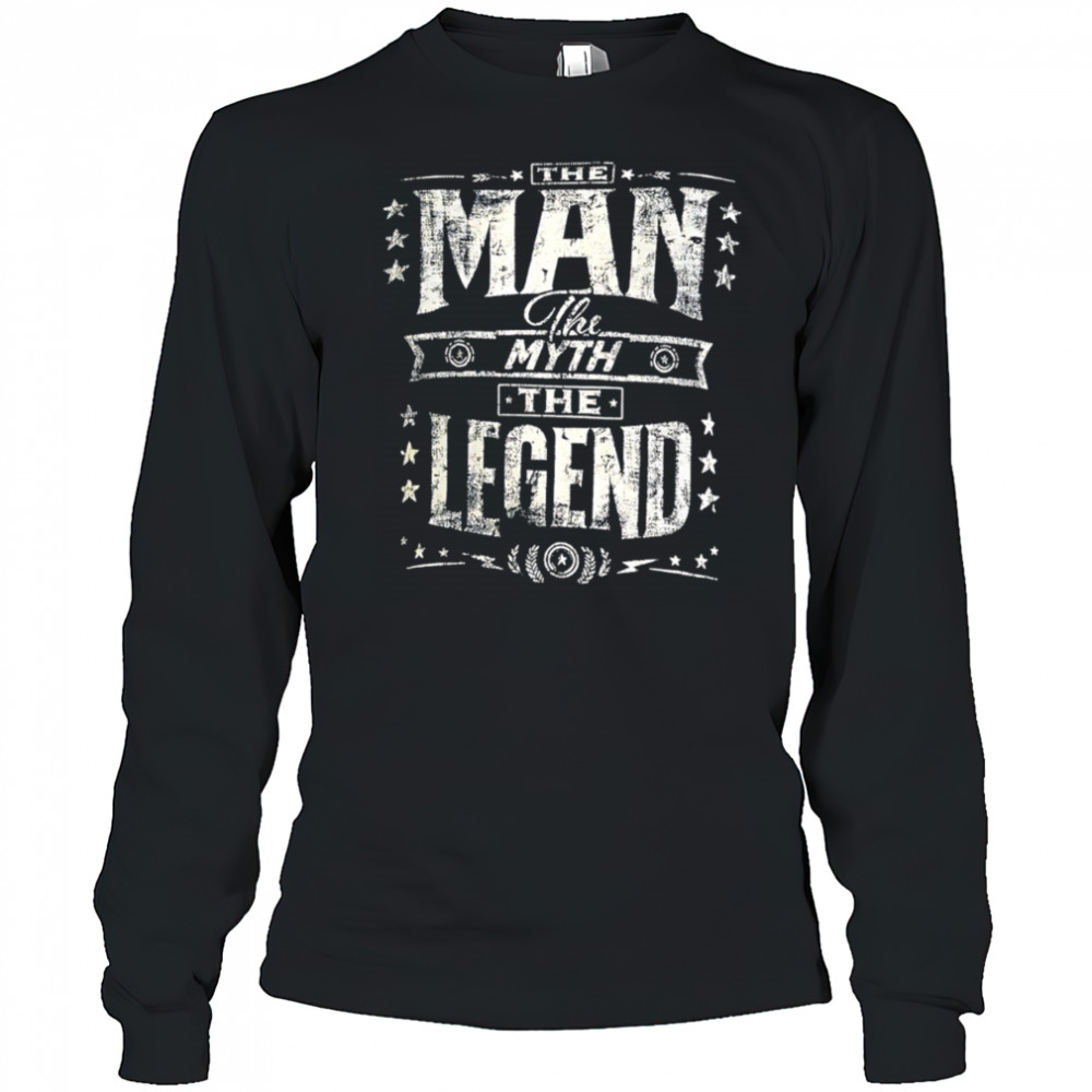 The man the myth the legend retro shirt Long Sleeved