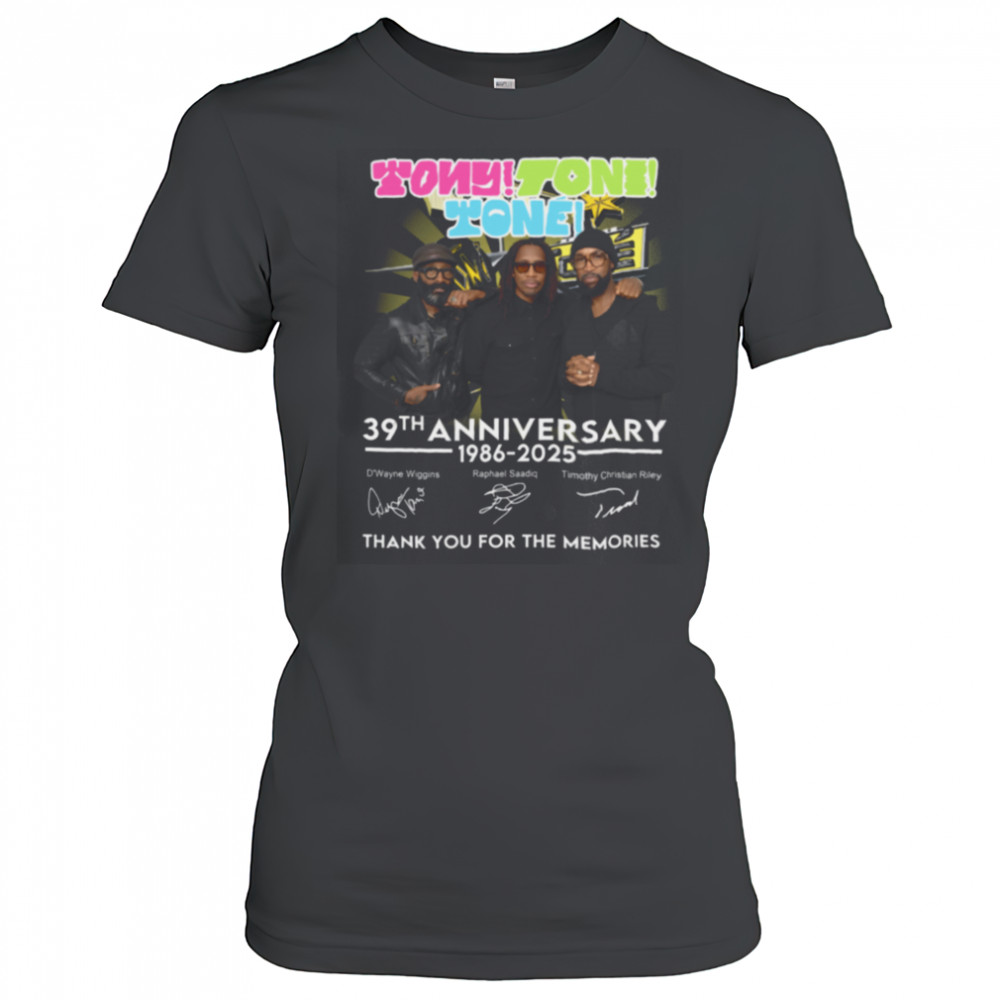 Tony Toni Toné 39th Anniversary 1986 2025 Thank You For The Memories Shirt Women's T-shirt