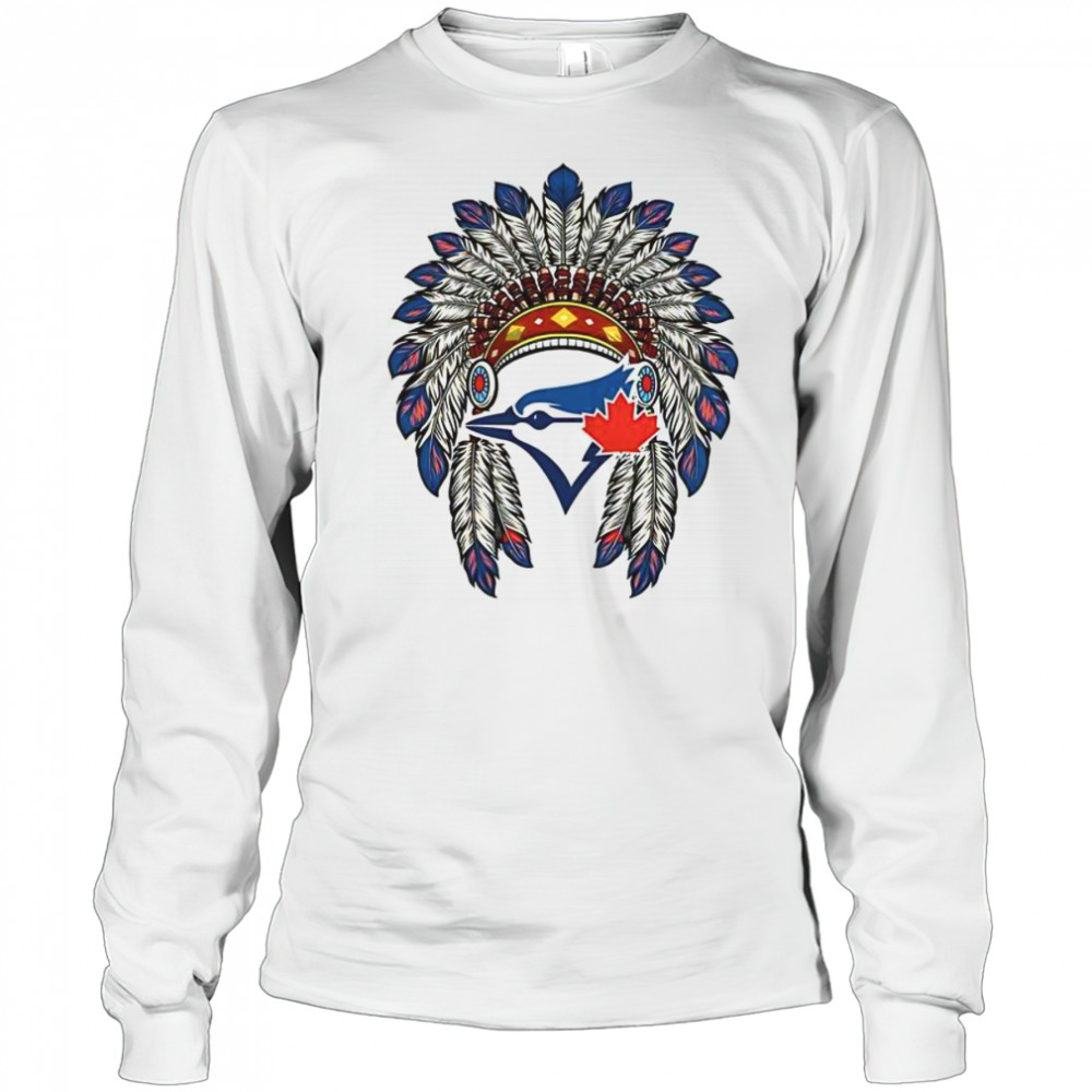 Toronto Blue Jays Native American Logo T-Shirt Long Sleeved