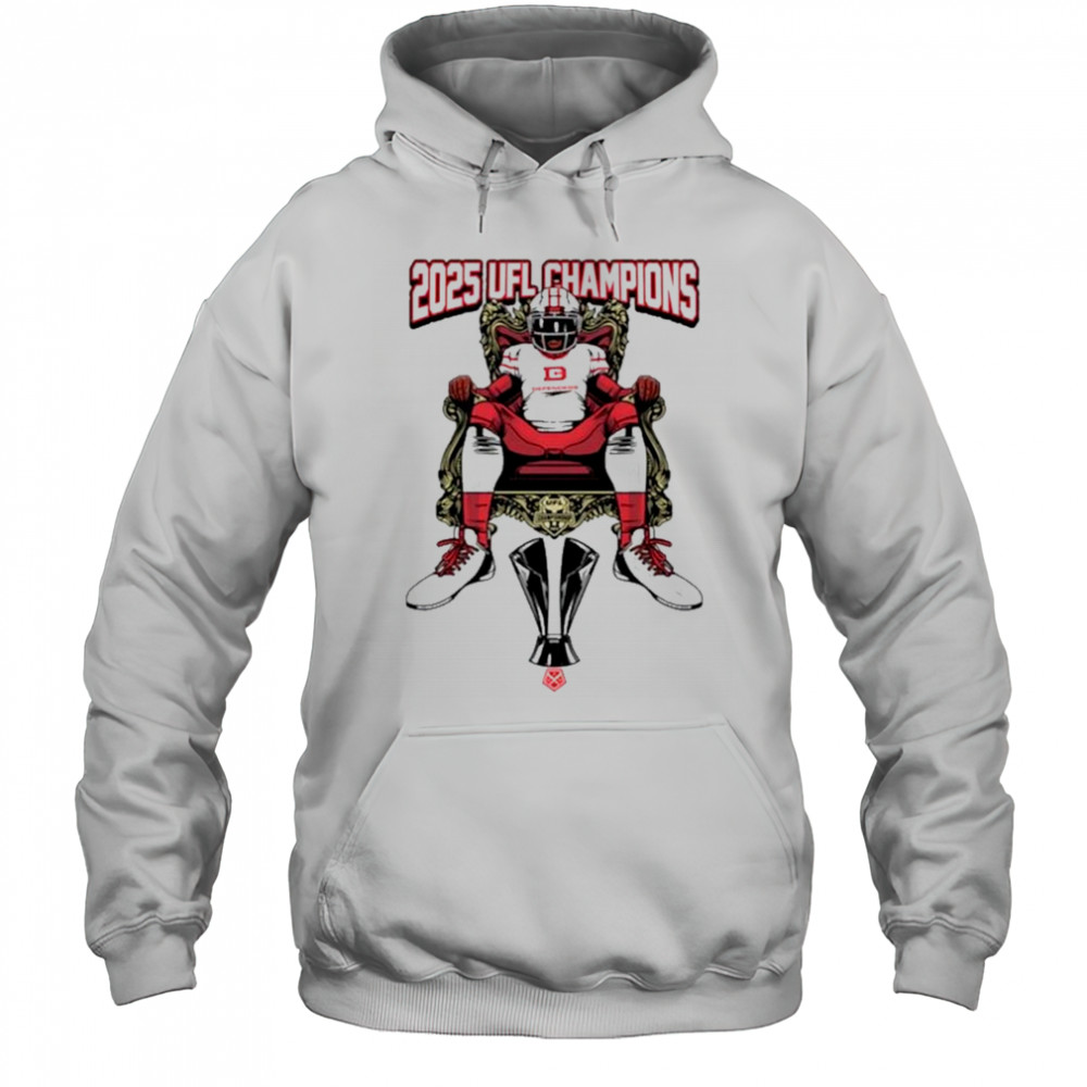 UFL DC Defenders Championship Throne T-Shirt Hoodie