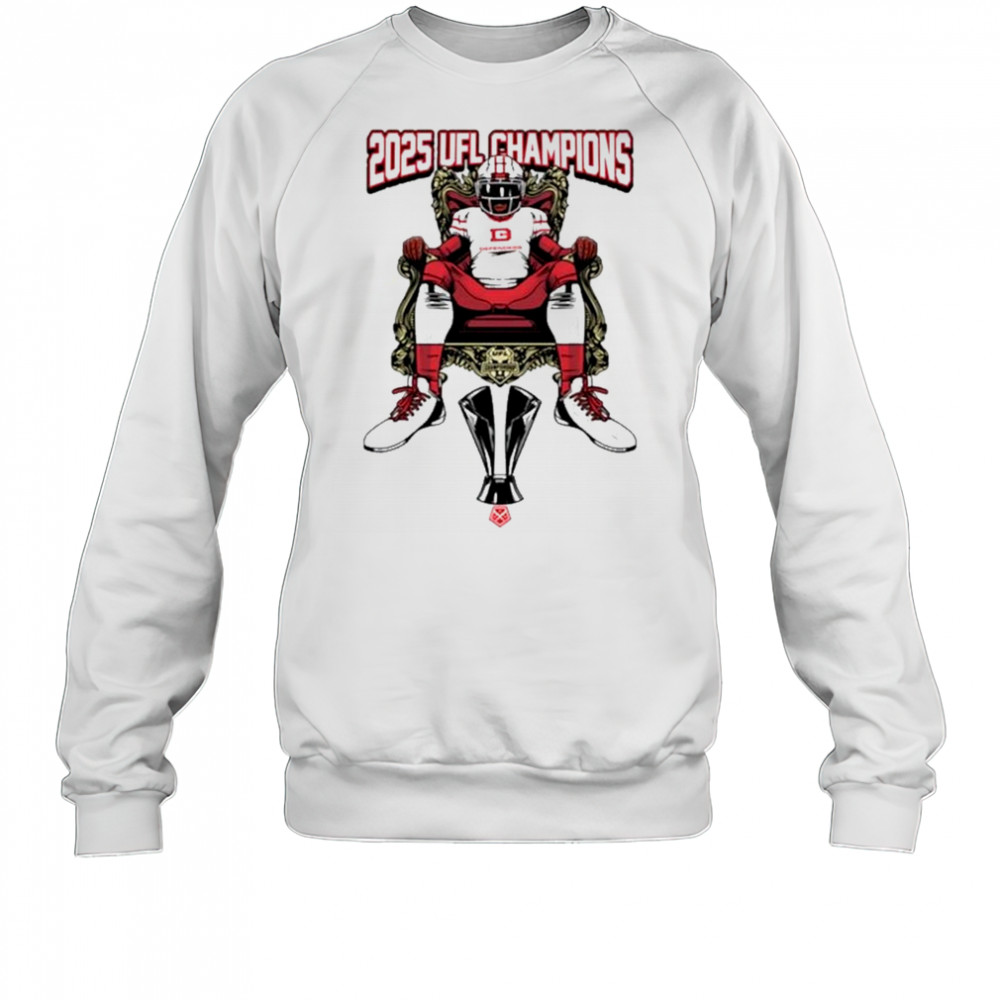 UFL DC Defenders Championship Throne T-Shirt Sweatshirt