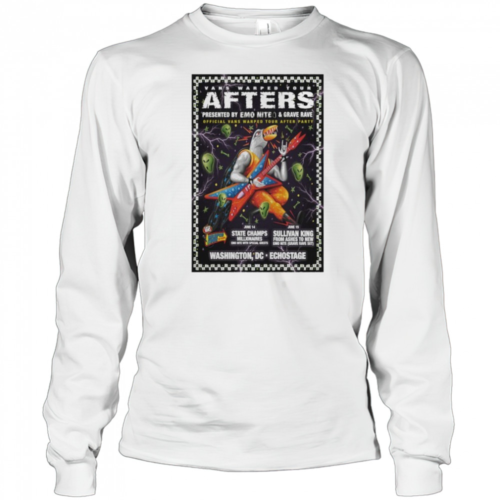 Vans Warped Tour Washington Echostage 14 06 2025 Poster shirt Long Sleeved