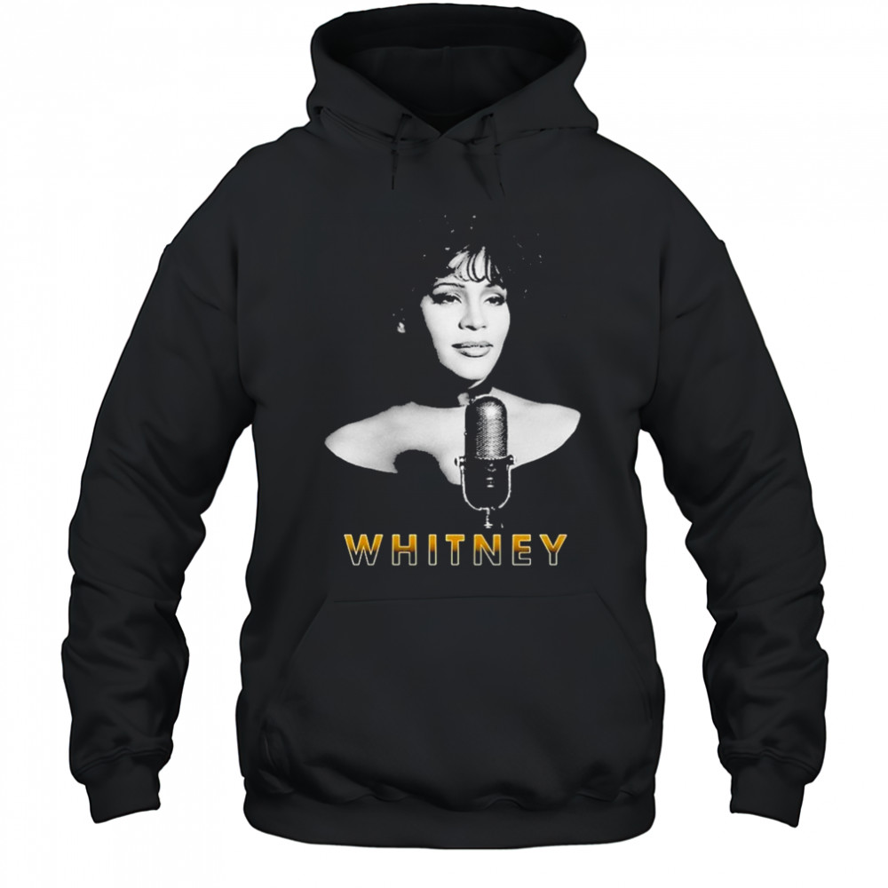 Whitney Houston Microphone T-Shirt Hoodie