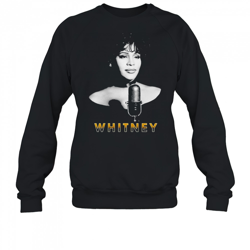 Whitney Houston Microphone T-Shirt Sweatshirt