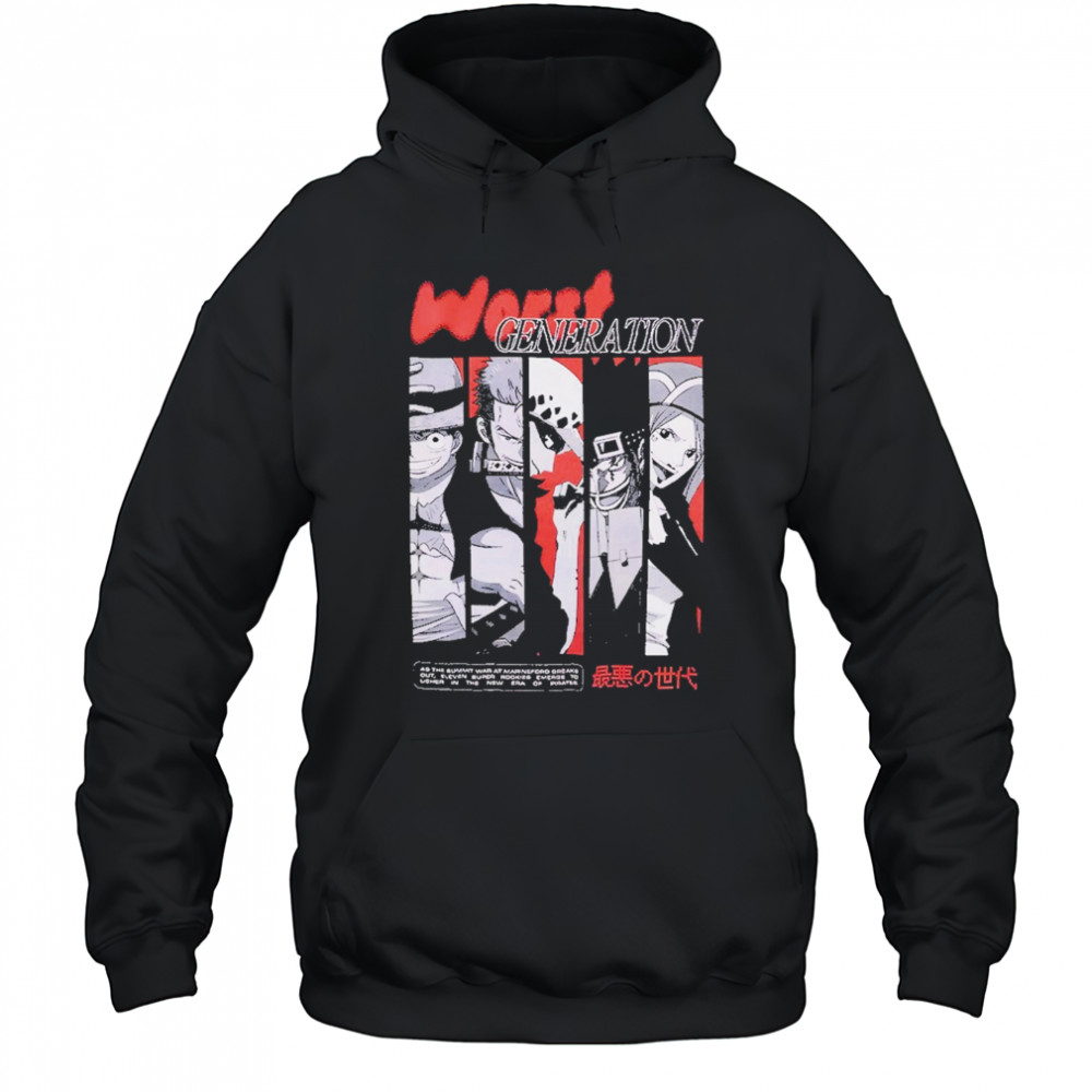 Worst Generation Panel T-Shirt Hoodie