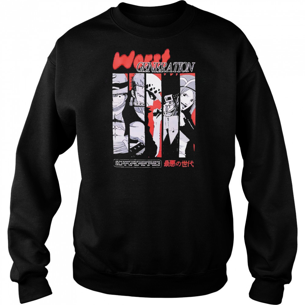 Worst Generation Panel T-Shirt Hoodie