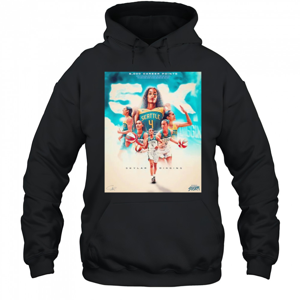 5000 career points Skylar Diggins shirt Hoodie