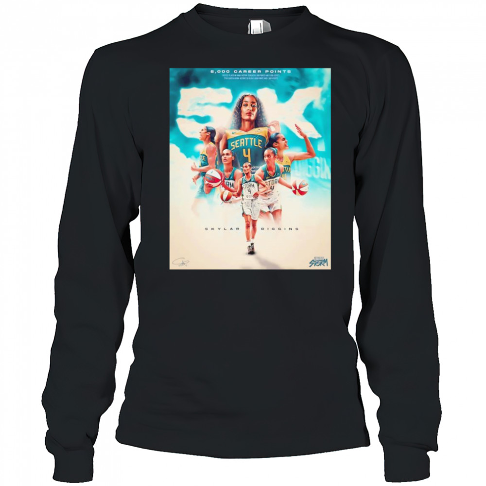 5000 career points Skylar Diggins shirt Long Sleeved