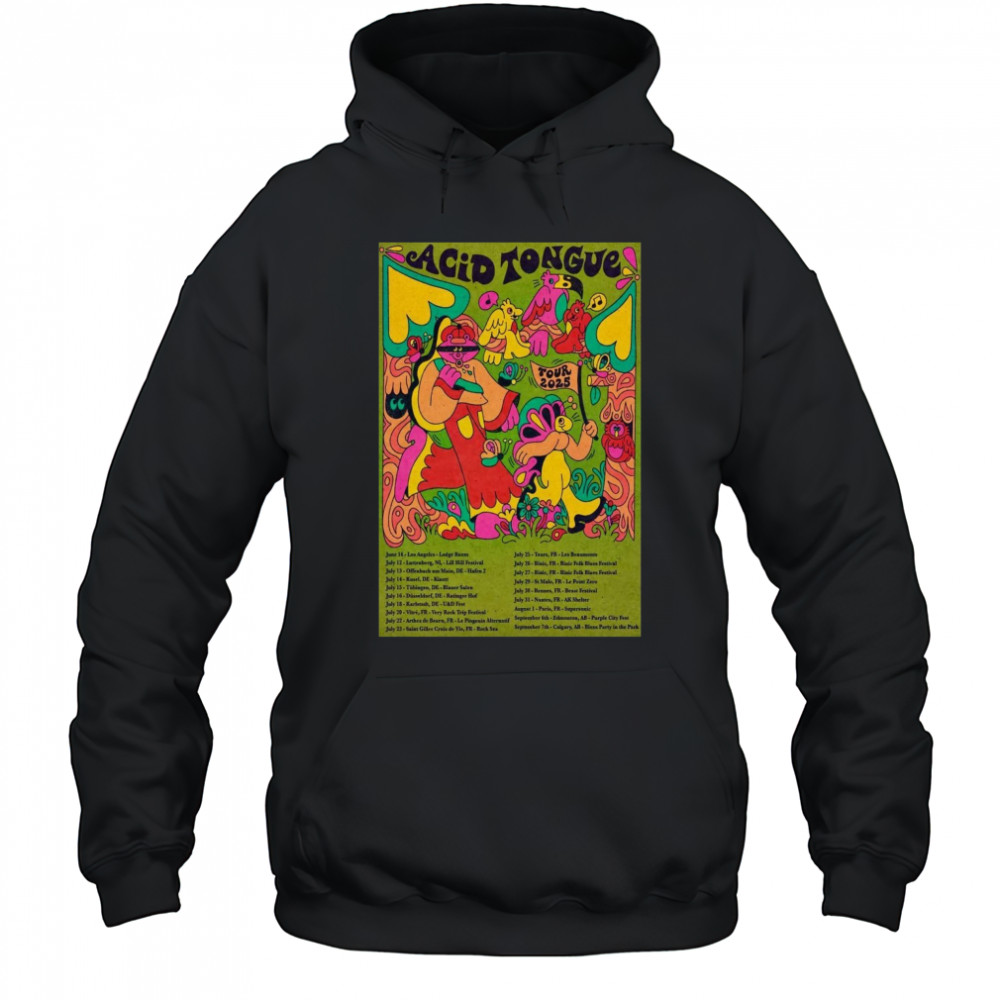 Acid Tongue Tour 2025 Poster T-Shirt Hoodie