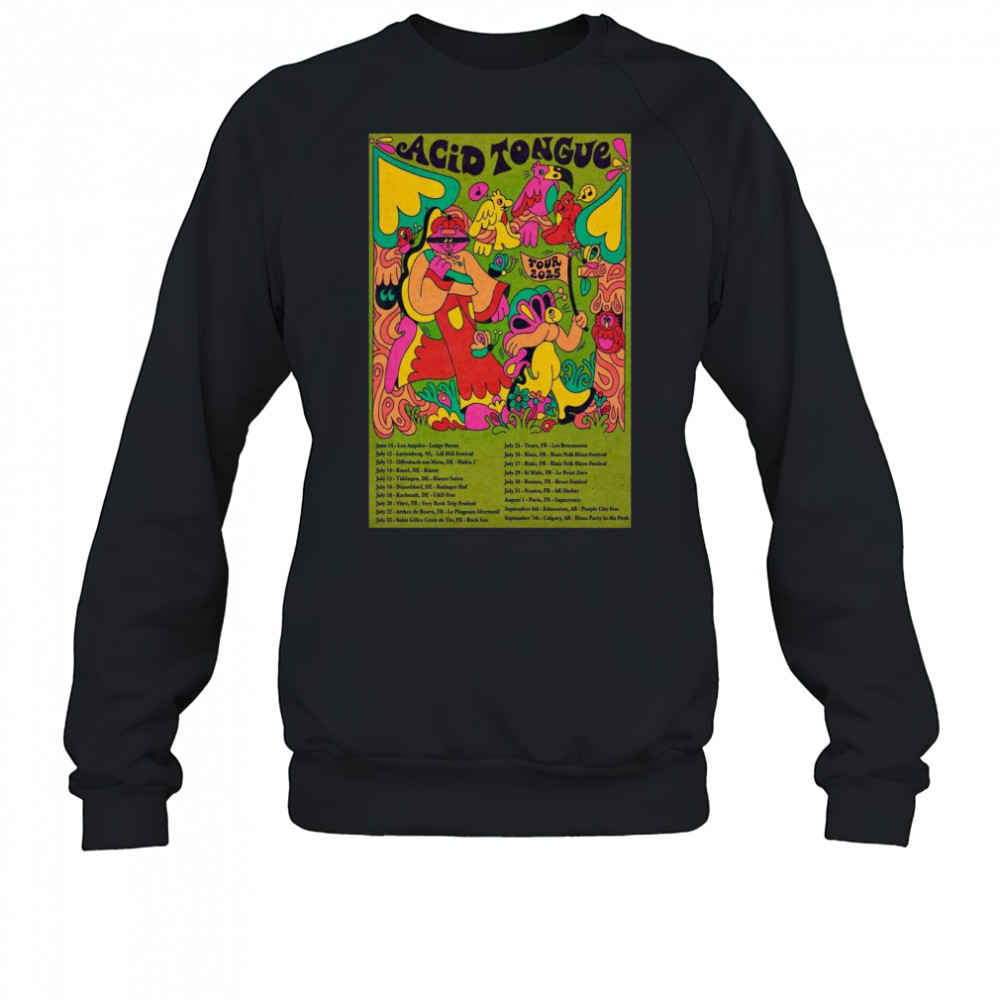 Acid Tongue Tour 2025 Poster T-Shirt Sweatshirt