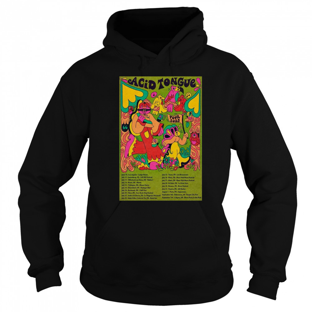 Acid Tongue Tour 2025 Poster T-Shirt Sweatshirt