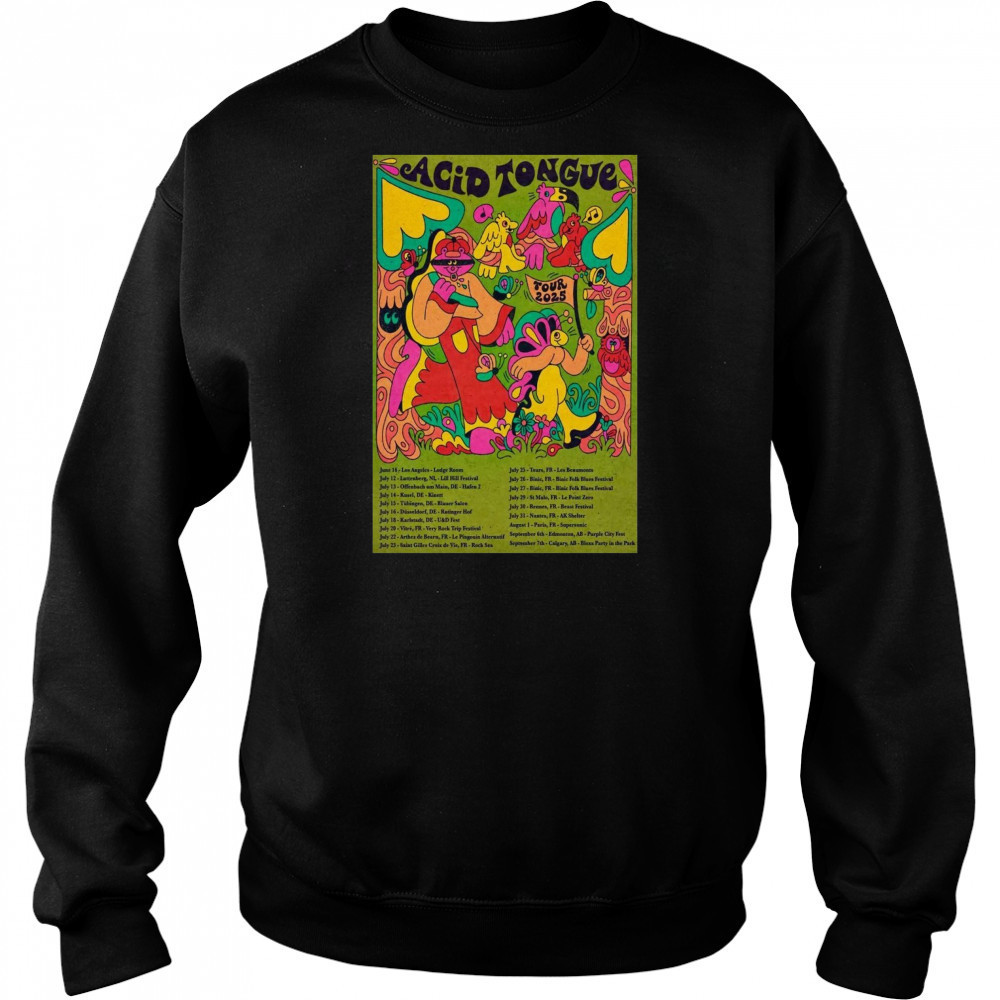 Acid Tongue Tour 2025 Poster T-Shirt Hoodie