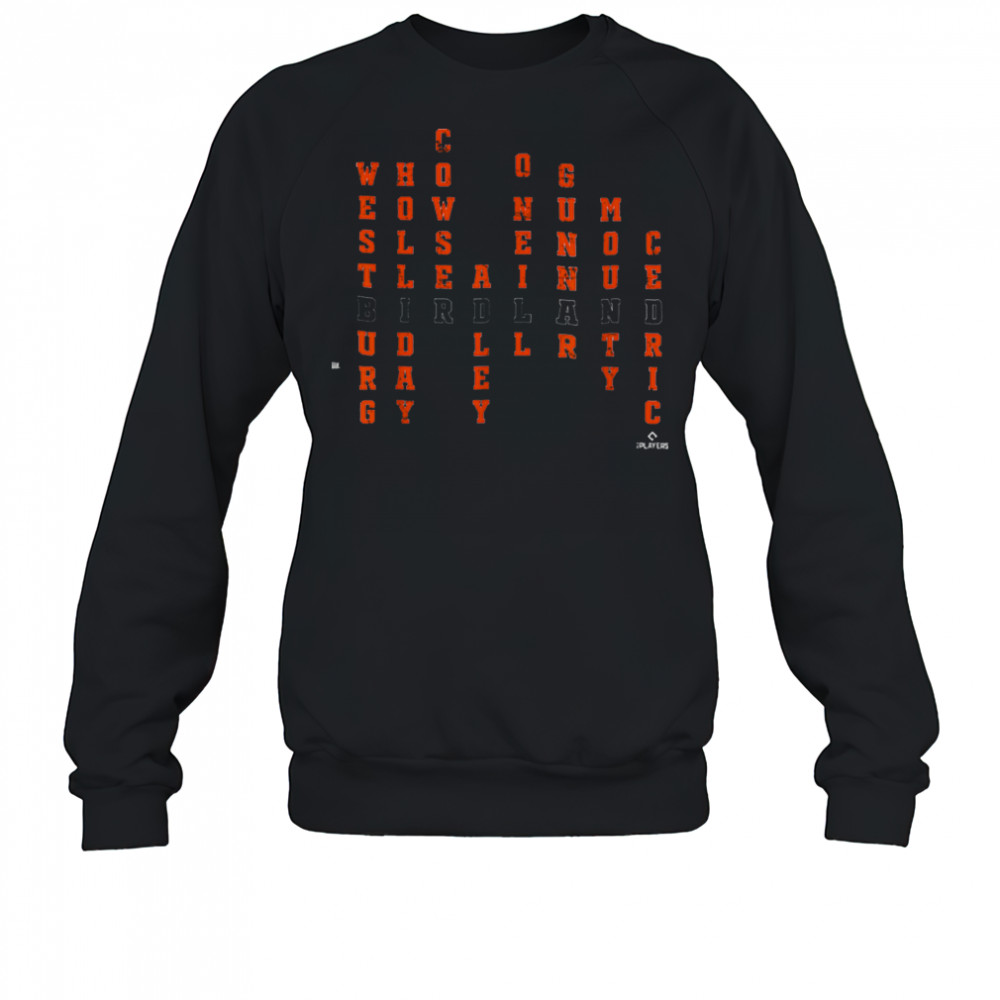 Acrostic Gunnar Henderson Birdland Baltimore Baseball MLBPA T Shirt Sweatshirt