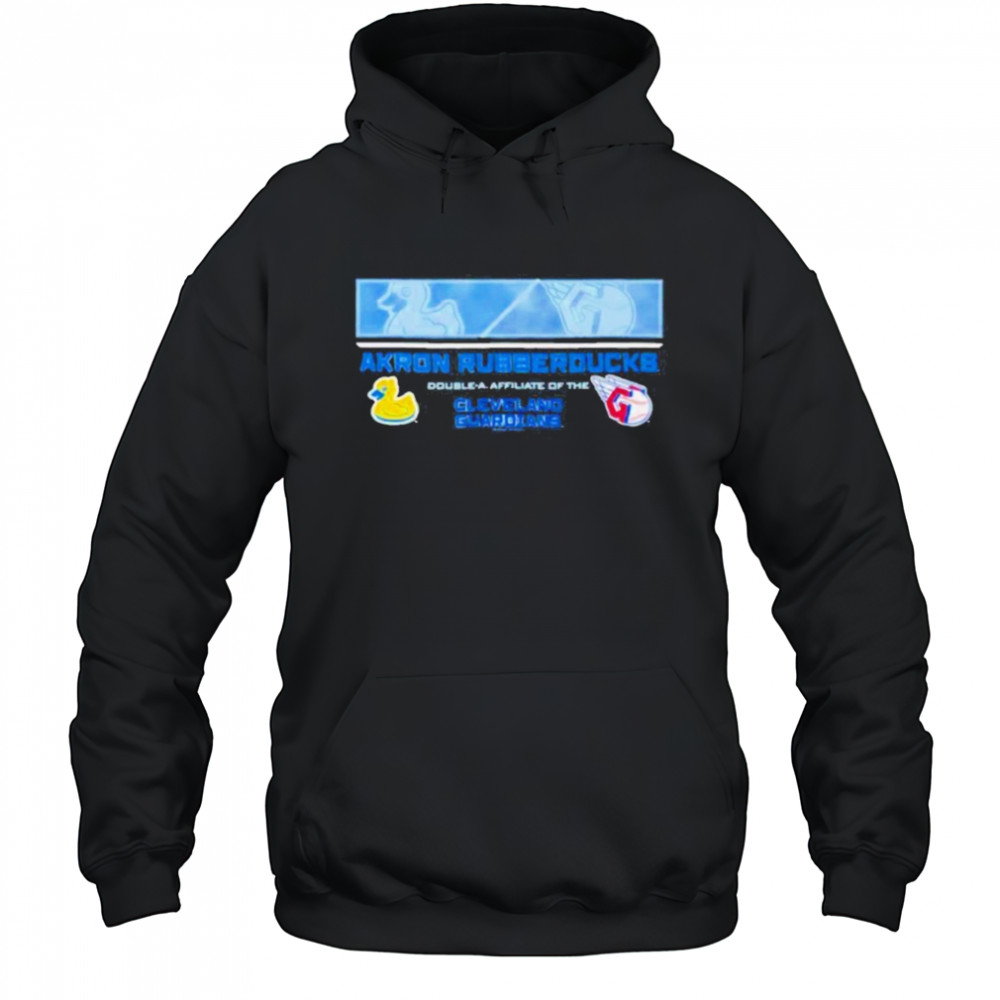 Akron Rubber Ducks double a affiliate of the Cleveland Guardians logo shirt Hoodie
