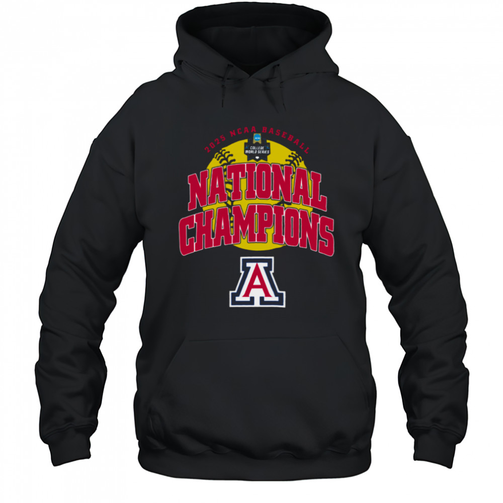 Arizona Wildcats 2025 NCAA Baseball College World Series Champions T Shirt Hoodie