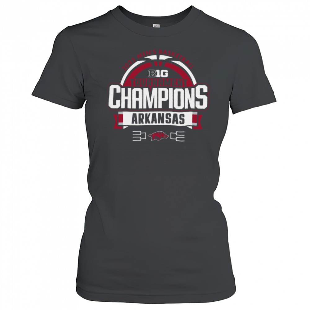 Arkansas Razorbacks 2025 Big Ten Men’s Basketball Conference Tournament Champions Locker Room T Shirt Women's T-shirt