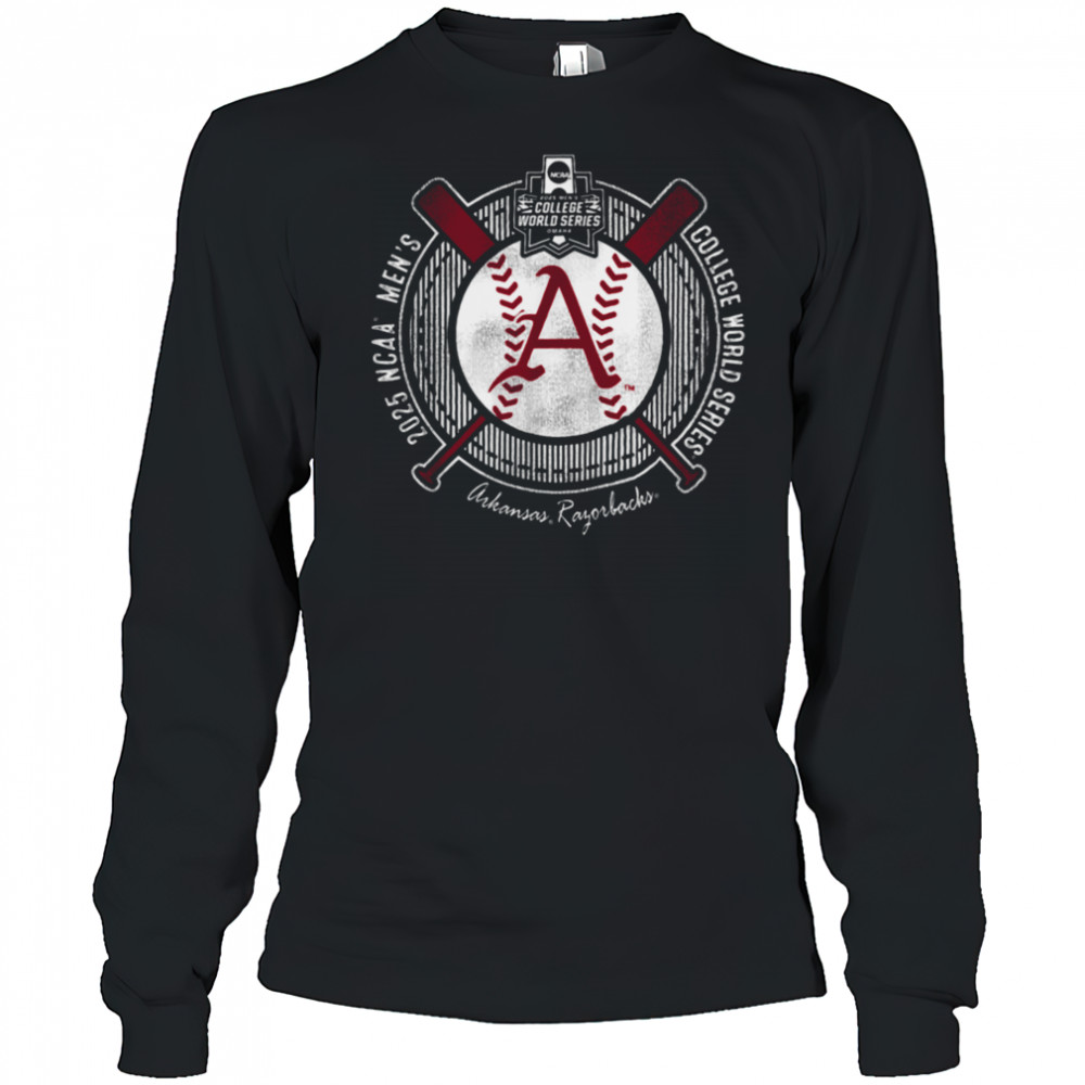 Arkansas Razorbacks College World Series 2025 Baseball MCWS T Shirt Long Sleeved