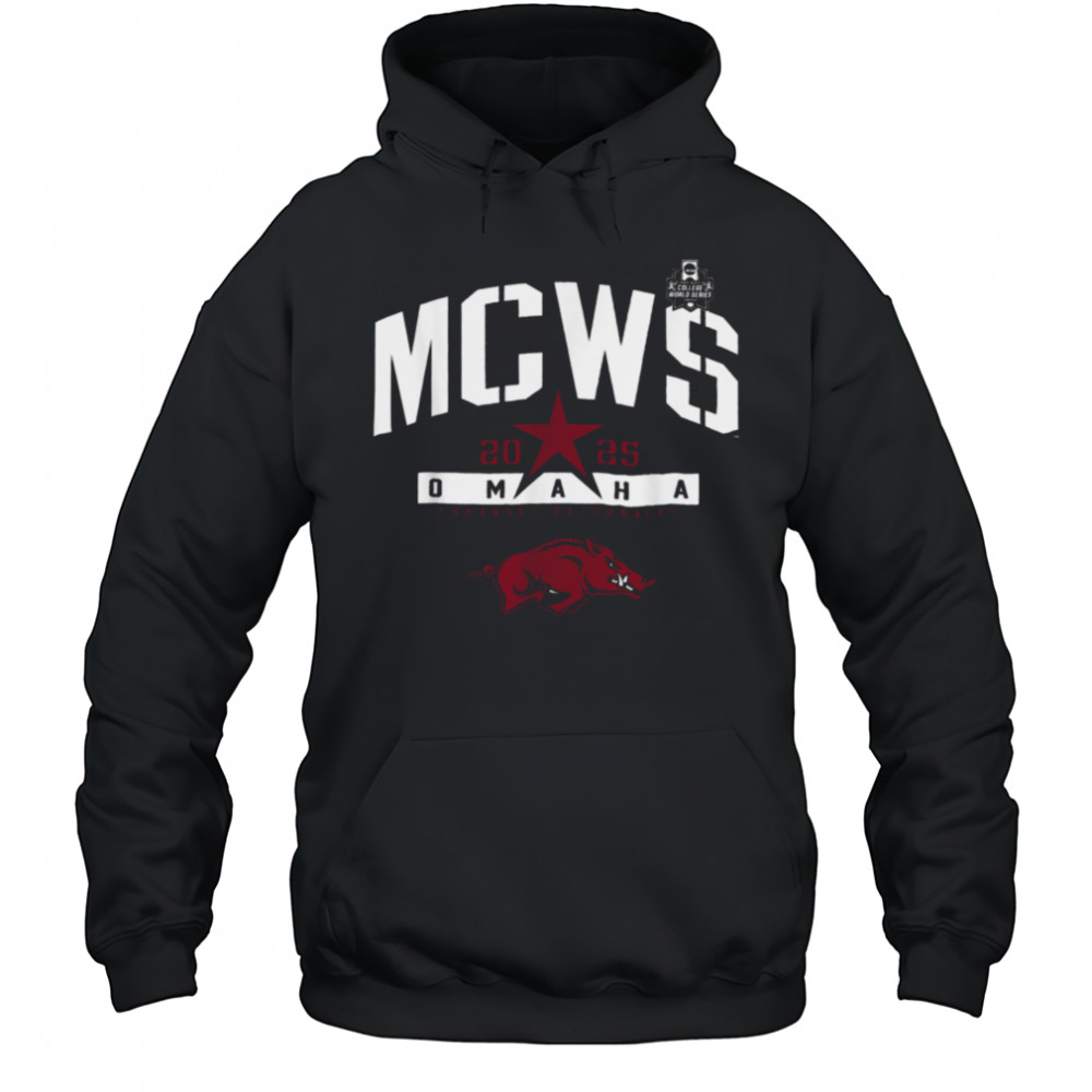 Arkansas Razorbacks College World Series 2025 MCWS Baseball T Shirt Hoodie